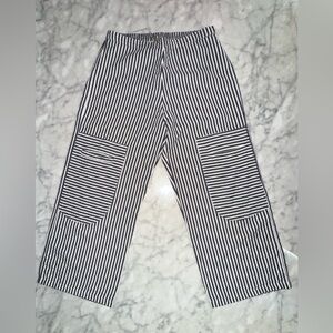 Tulip Striped Black and White Pants